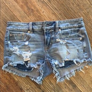 American Eagle Distressed Denim Shorts